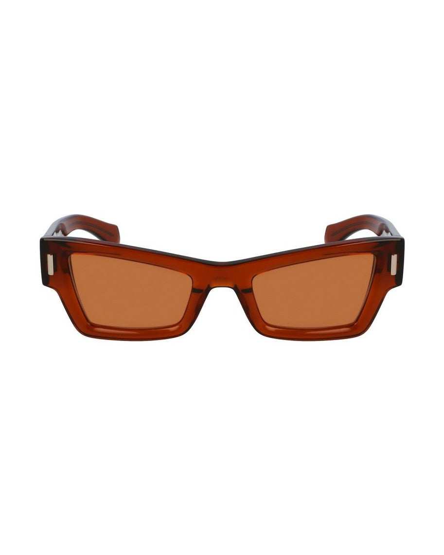 Salvatore Ferragamo Brown Acetate Sunglasses Glam Steals