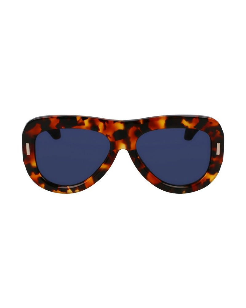 Salvatore Ferragamo Brown Acetate Sunglasses Sunglasses