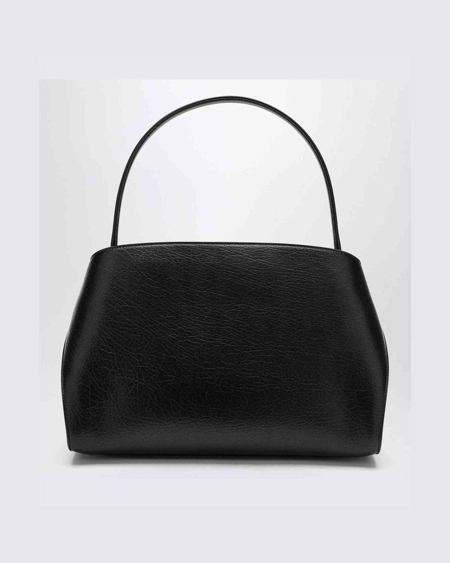 Salvatore Ferragamo Brown Leather Black/ Hug M Handbag Glam Steals