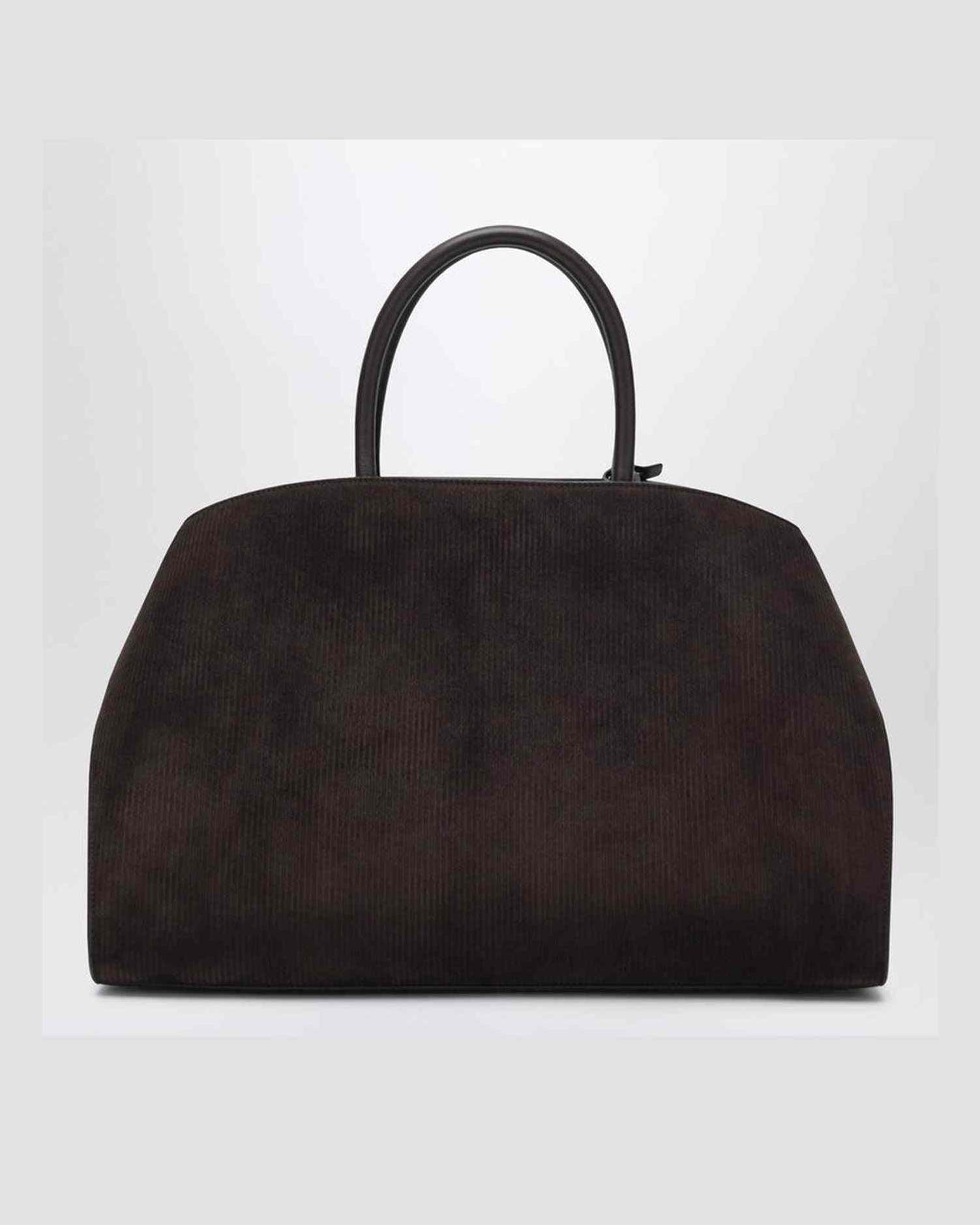 Salvatore Ferragamo Brown Suede Hug Soft L Shoulder Bag Glam Steals