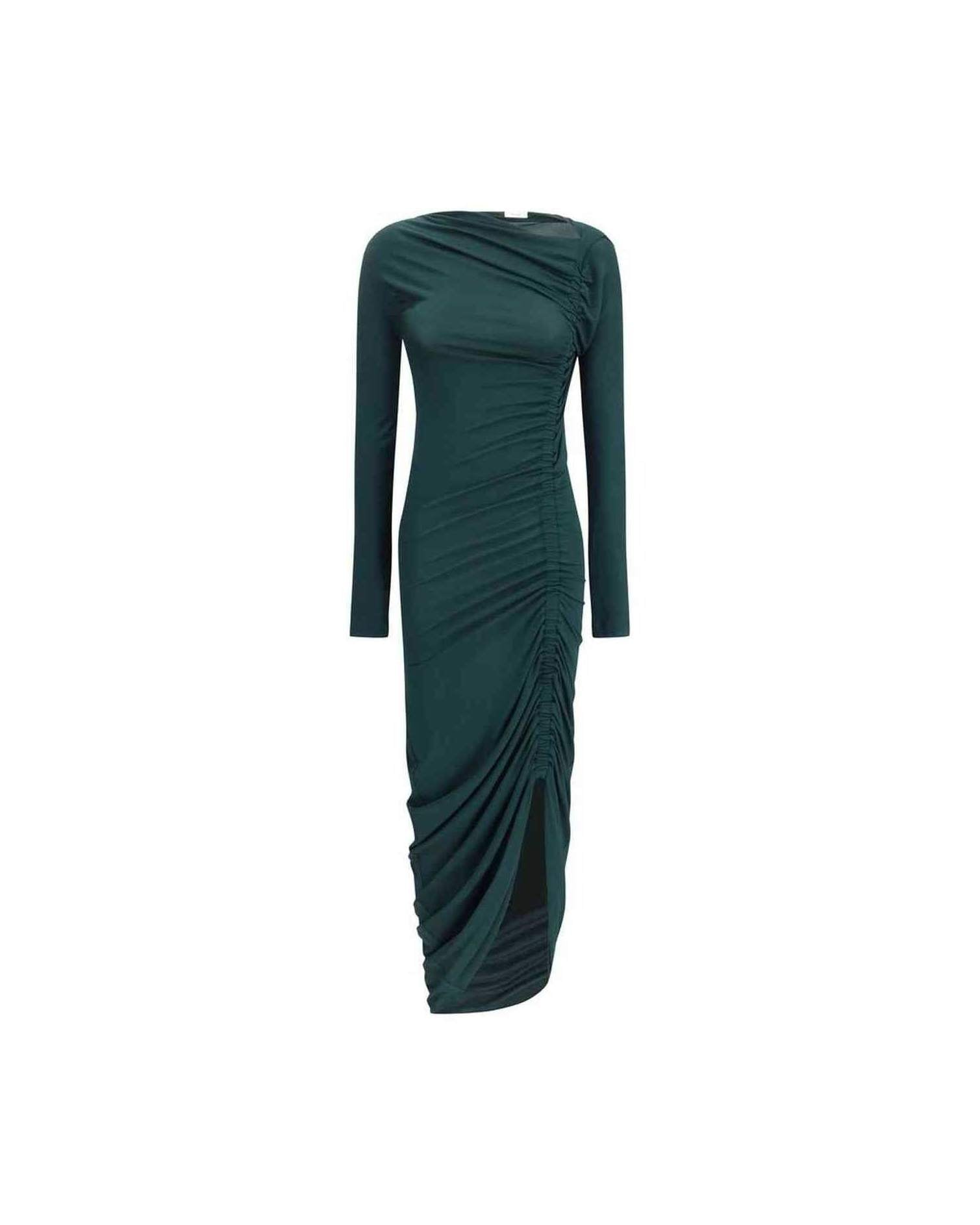 Salvatore Ferragamo Draped Midi Dress Glam Steals