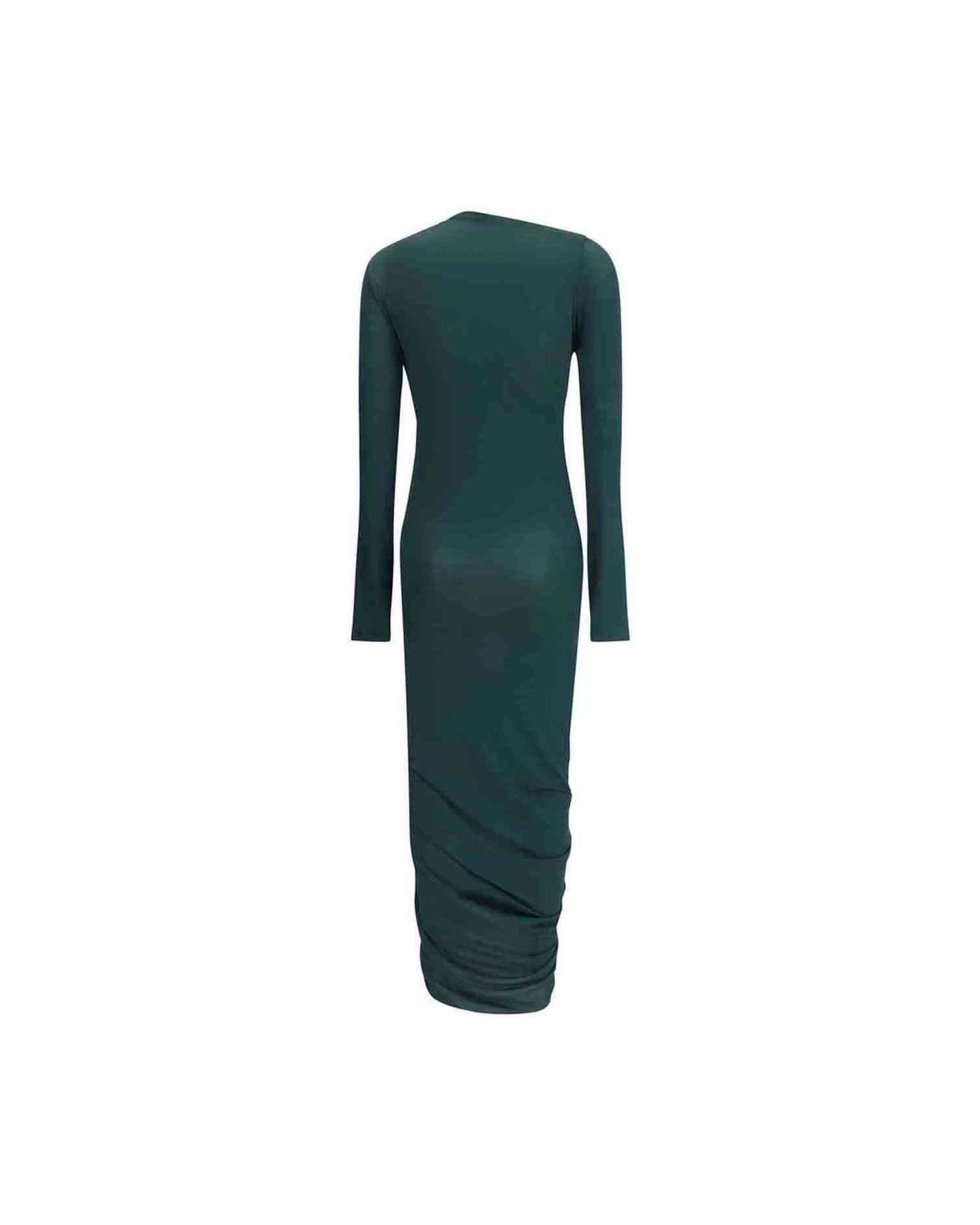 Salvatore Ferragamo Draped Midi Dress Glam Steals