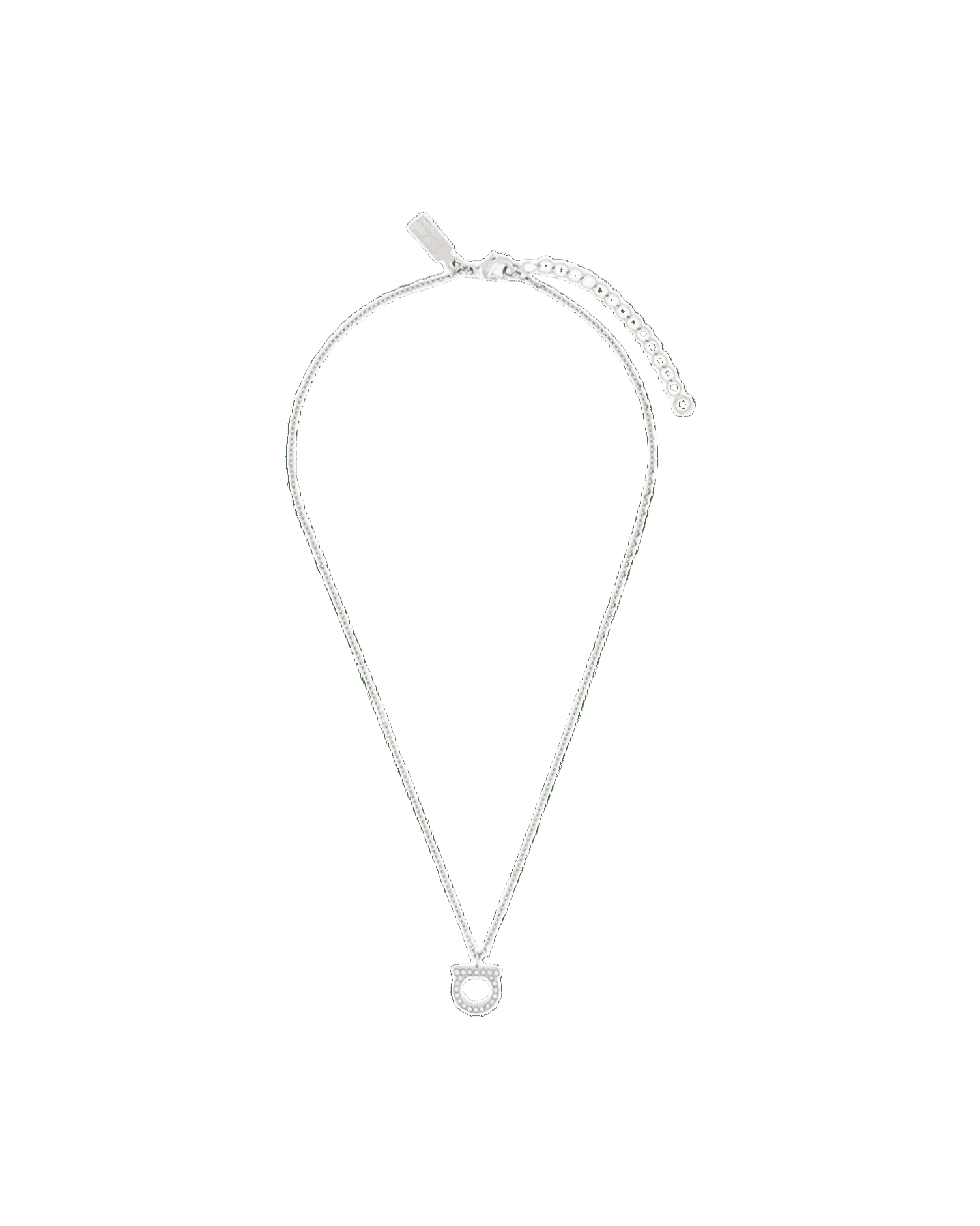 Salvatore Ferragamo Gancini Necklace With Crystals Glam Steals