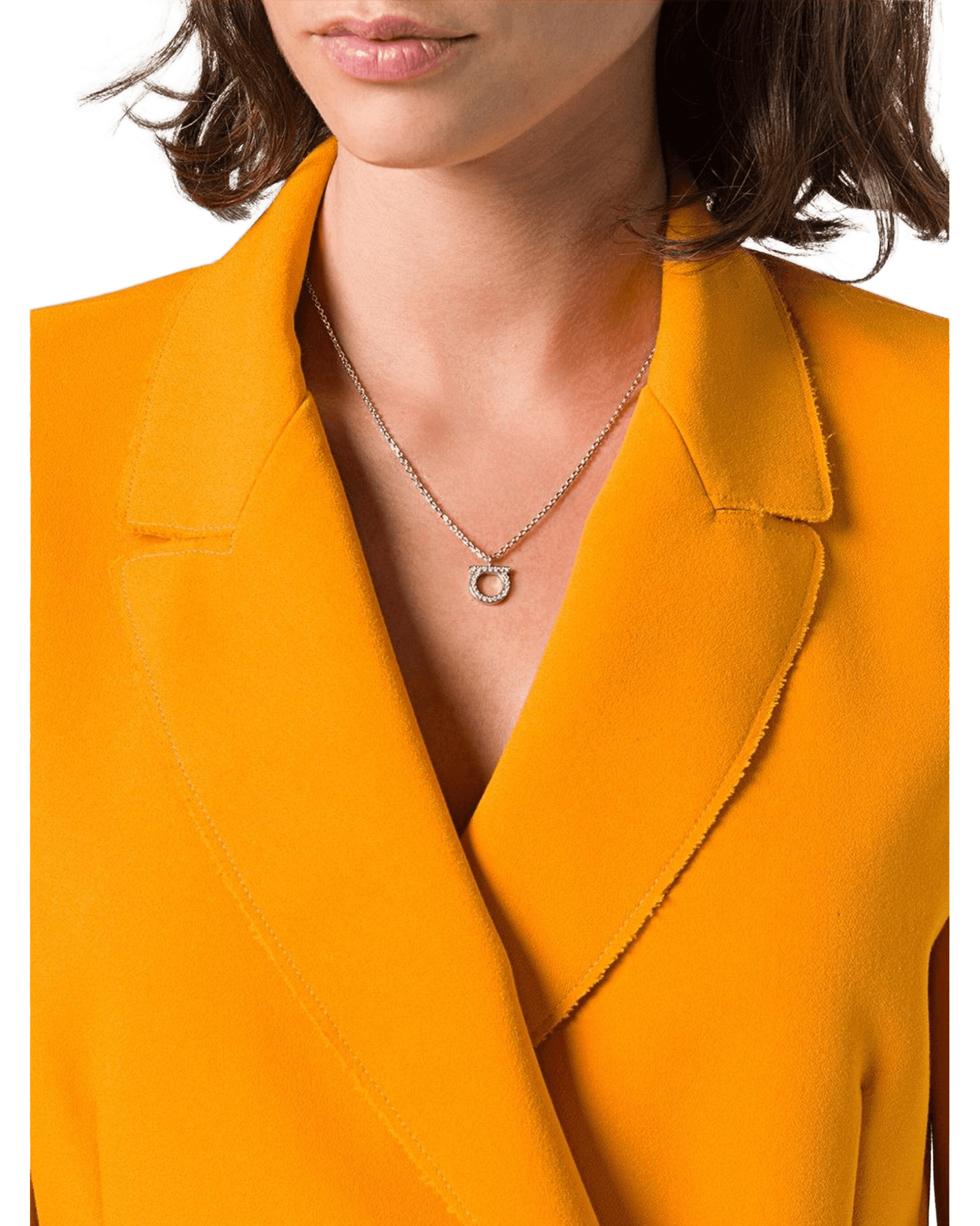 Salvatore Ferragamo Gancini Necklace With Crystals Glam Steals
