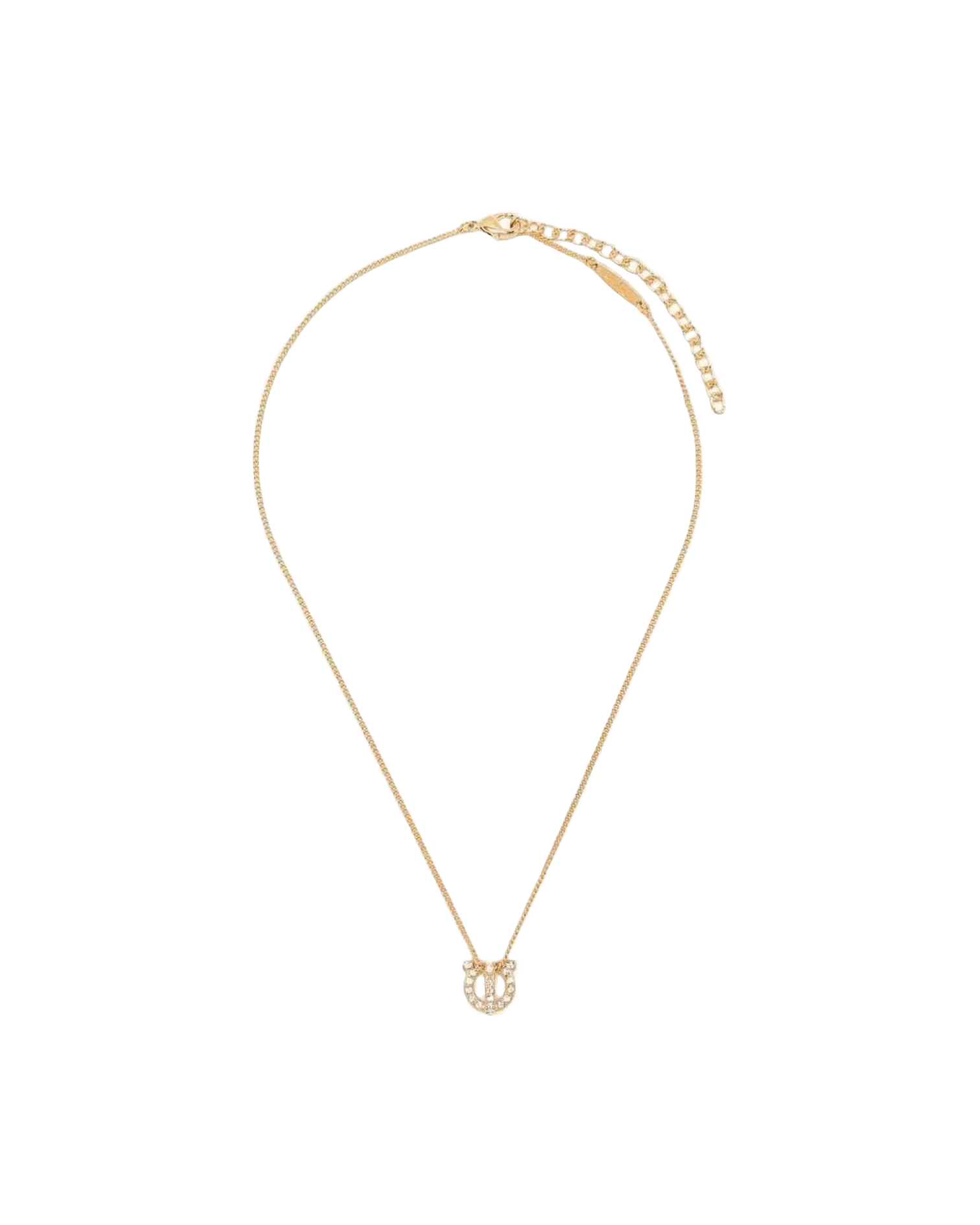 Salvatore Ferragamo Gancini Necklace With Strass Glam Steals