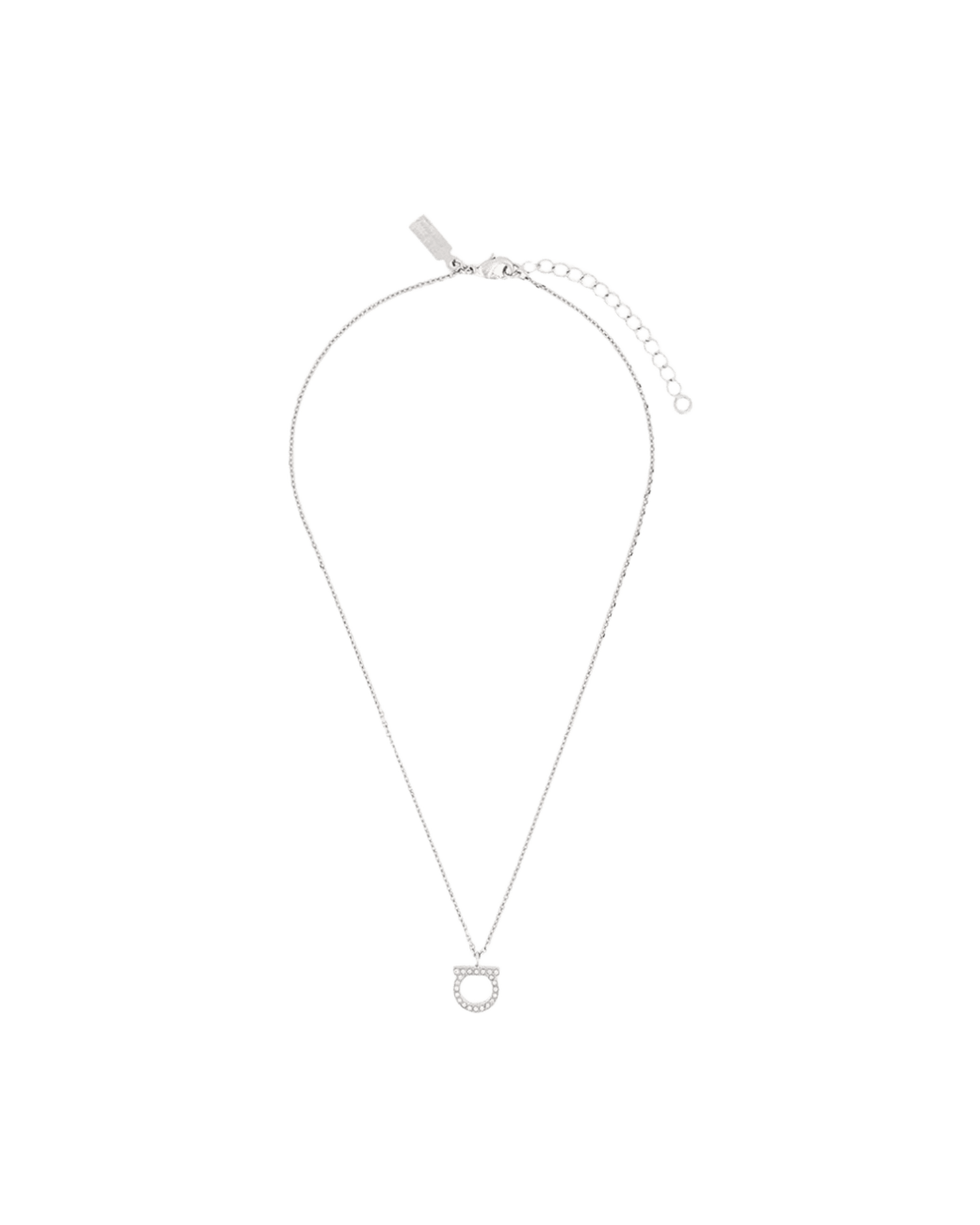 Salvatore Ferragamo Gancini Necklace With Crystals Glam Steals