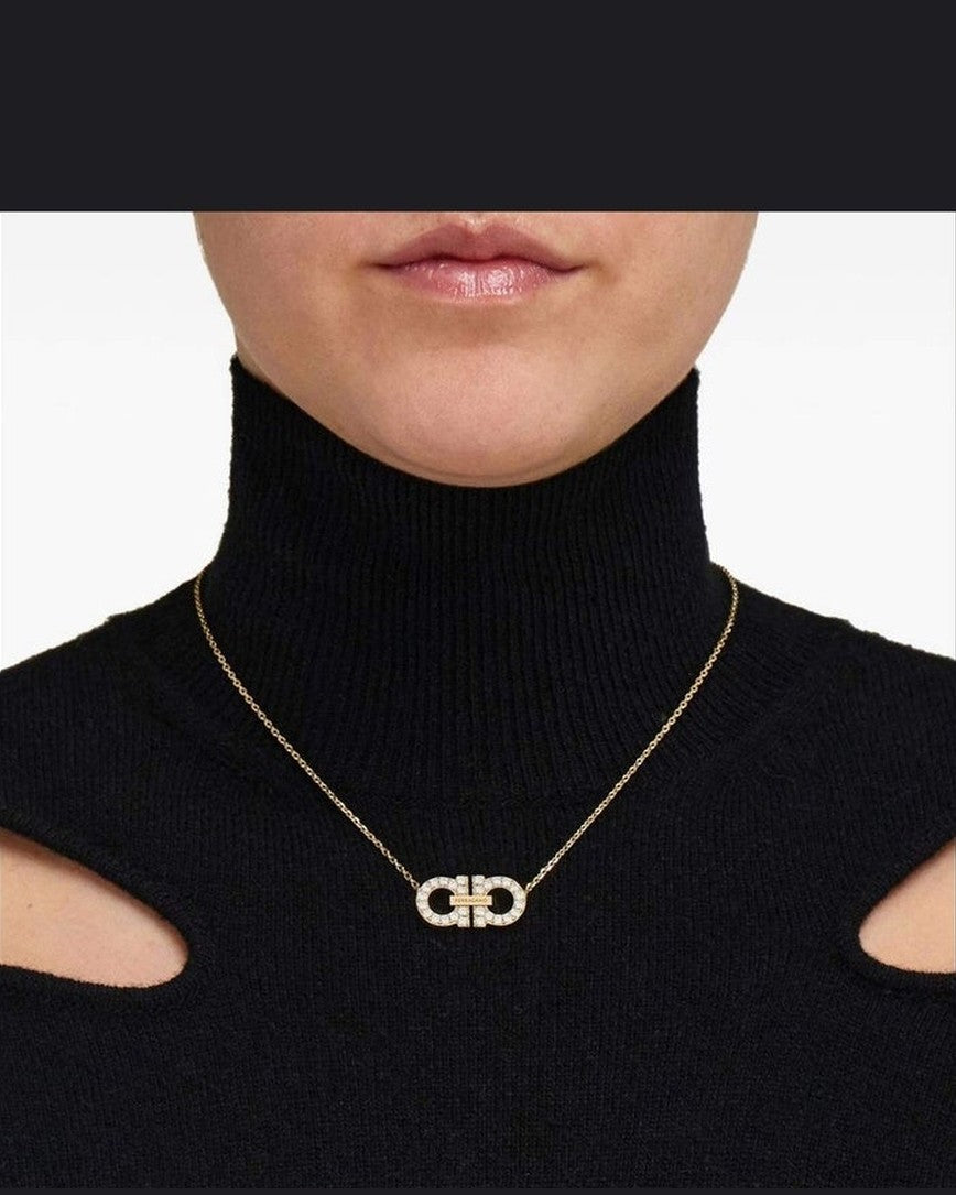 Salvatore Ferragamo Gancini Pendant Necklace Glam Steals