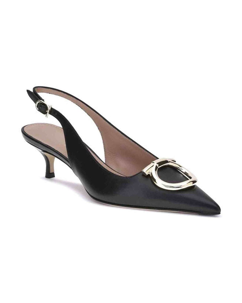 Salvatore Ferragamo Gancini Slingback Pumps Glam Steals