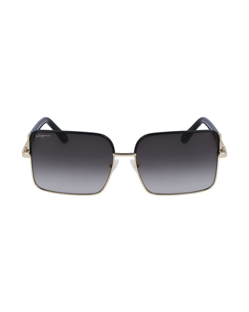 Salvatore Ferragamo Gold Metal Sunglasses Glam Steals