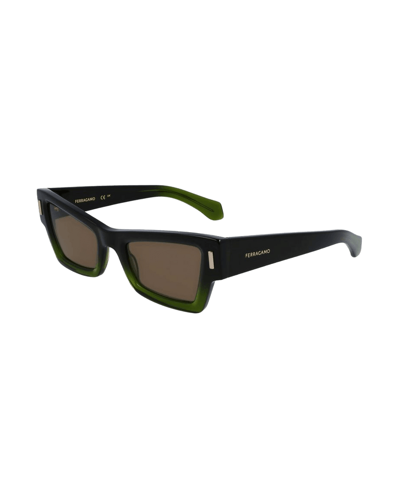 Salvatore Ferragamo Green Acetate Sunglasses Sunglasses
