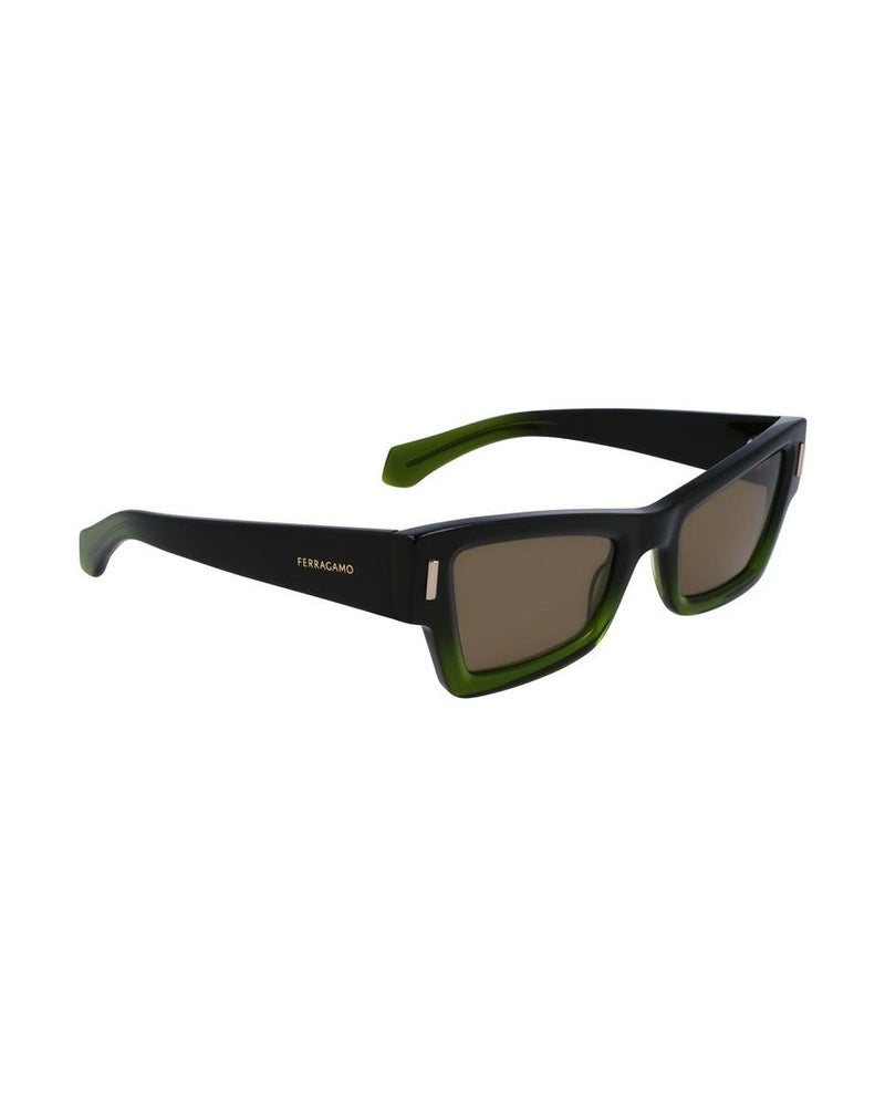 Salvatore Ferragamo Green Acetate Sunglasses Sunglasses