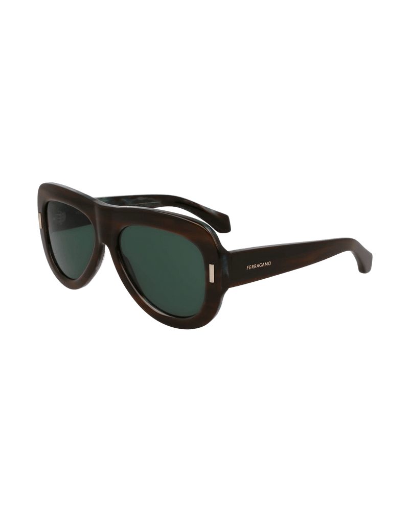 Salvatore Ferragamo Green Acetate Sunglasses Sunglasses