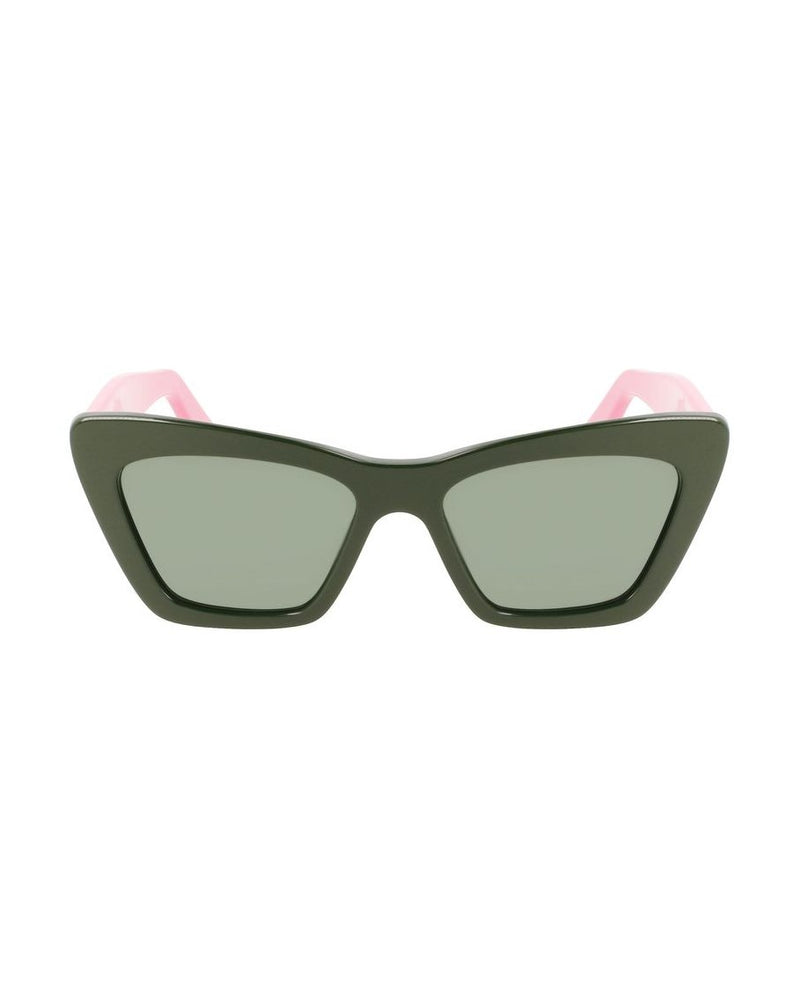 Salvatore Ferragamo Green Acetate Sunglasses Sunglasses