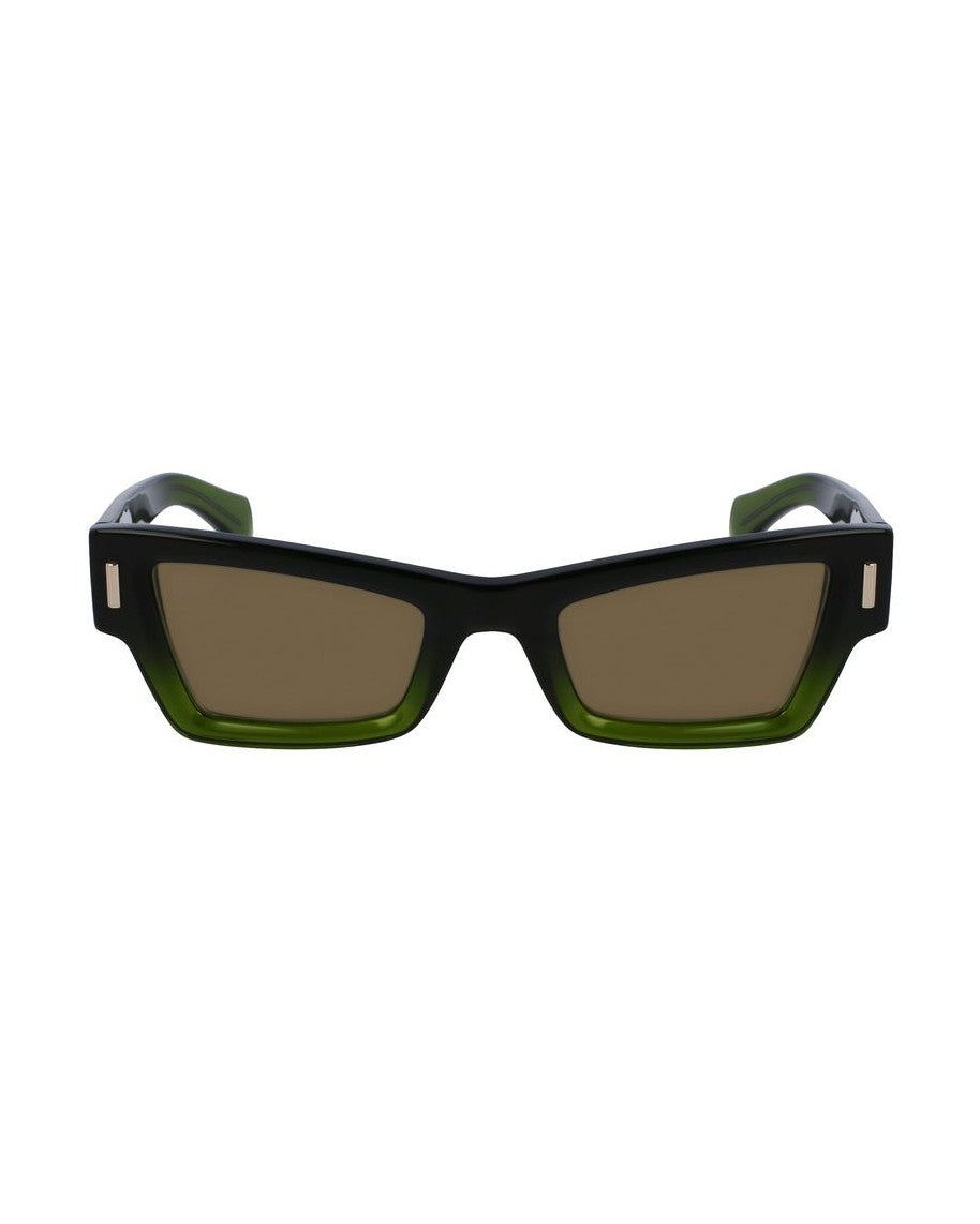 Salvatore Ferragamo Green Acetate Sunglasses Glam Steals