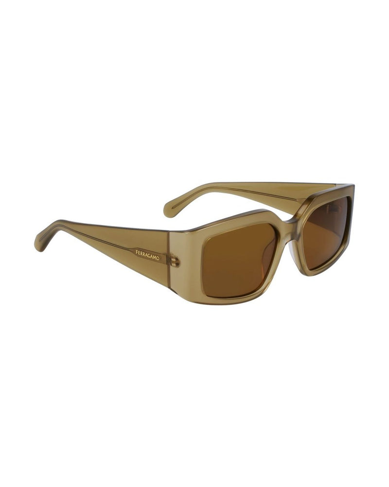Salvatore Ferragamo Green Acetate Sunglasses Sunglasses