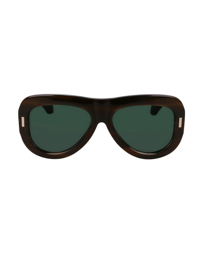 Salvatore Ferragamo Green Acetate Sunglasses Sunglasses