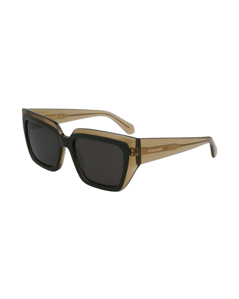 Salvatore Ferragamo Green Acetate Sunglasses Sunglasses