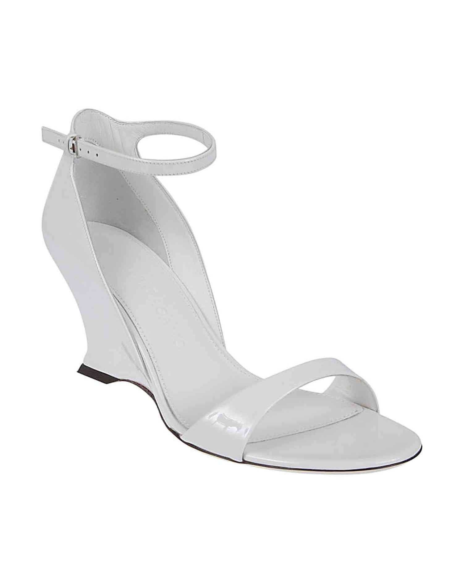 Salvatore Ferragamo Leather Adjustable Wedge Sandals Glam Steals