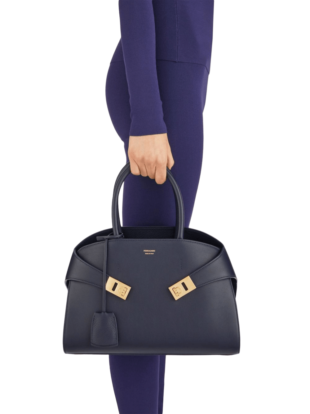Salvatore Ferragamo Leather Hug Tote Bag Glam Steals