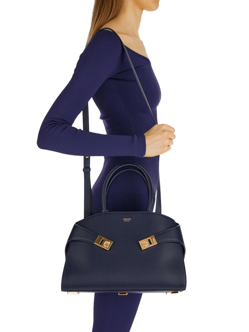 Salvatore Ferragamo Leather Hug Tote Bag Glam Steals