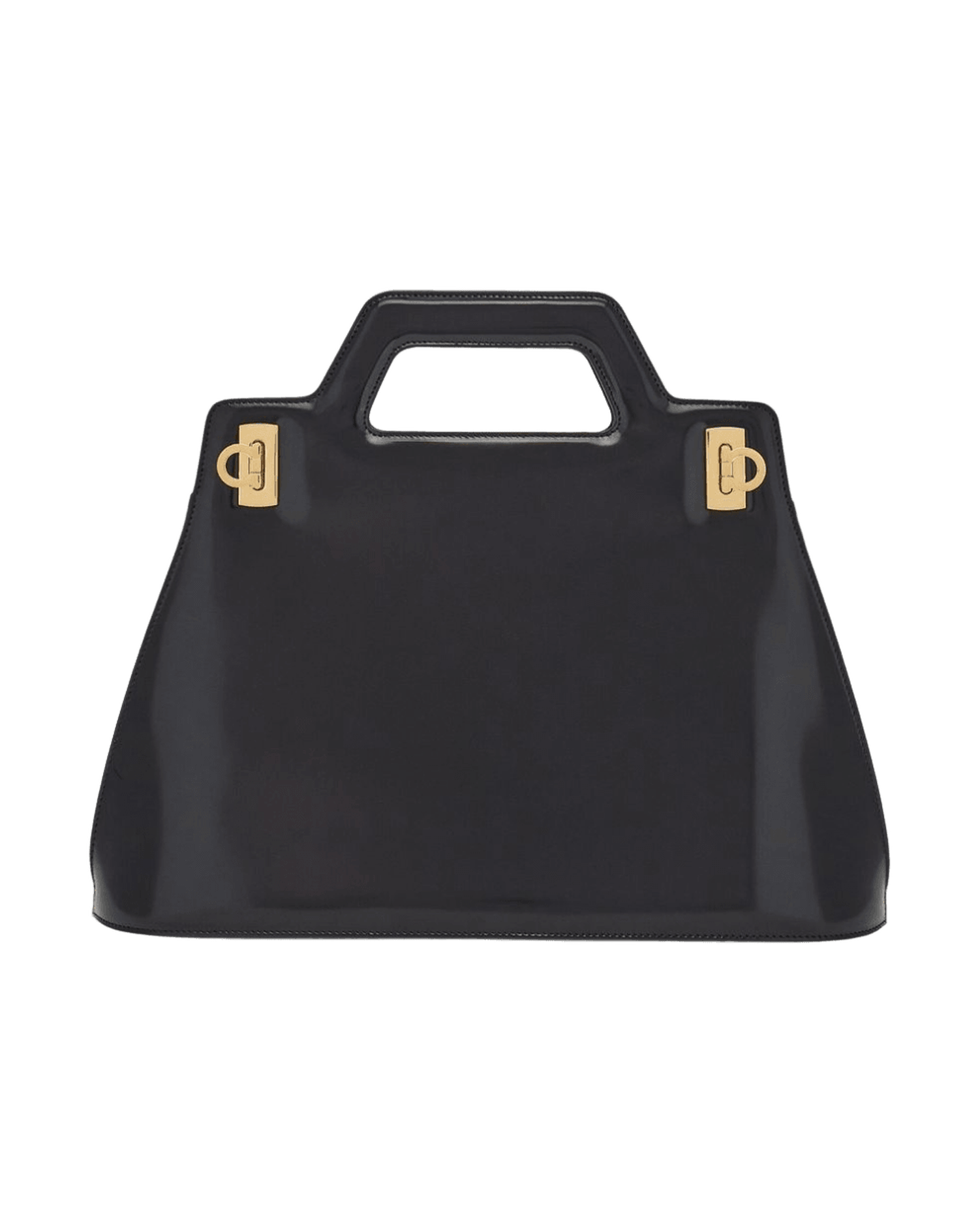 Salvatore Ferragamo Leather Top Handle Tote Bag Glam Steals