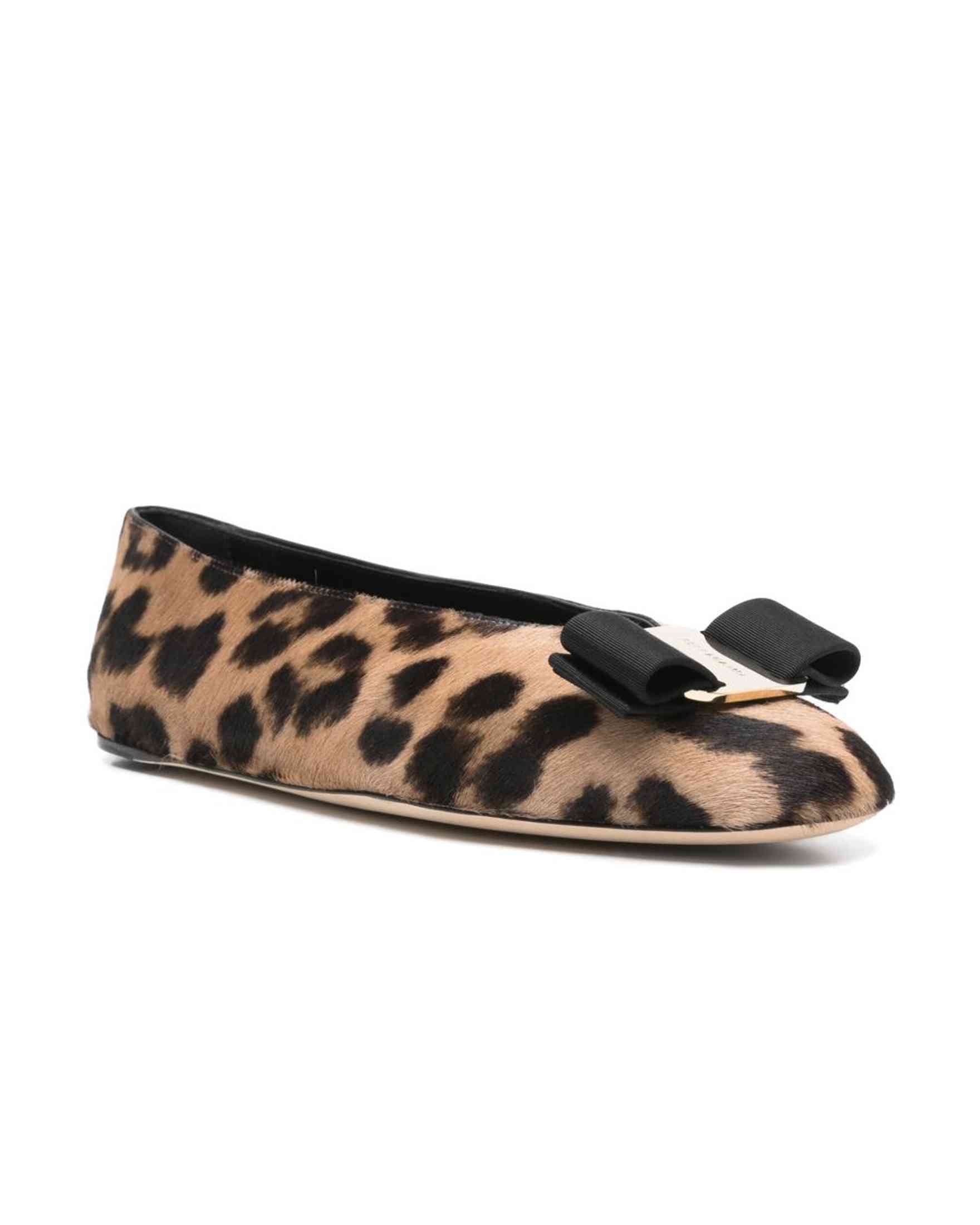 Salvatore Ferragamo Leopard Print Ballet Flats Glam Steals