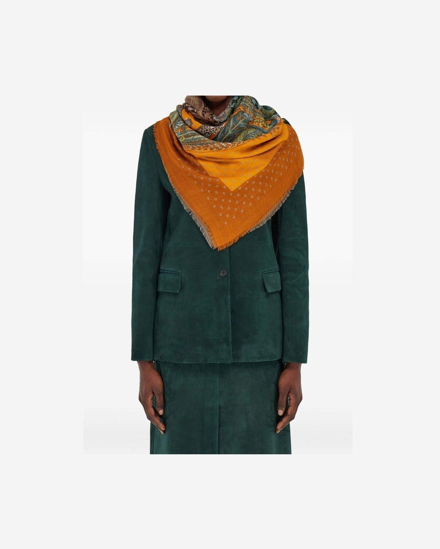 Salvatore Ferragamo Madras Print Cashmere Stole Glam Steals