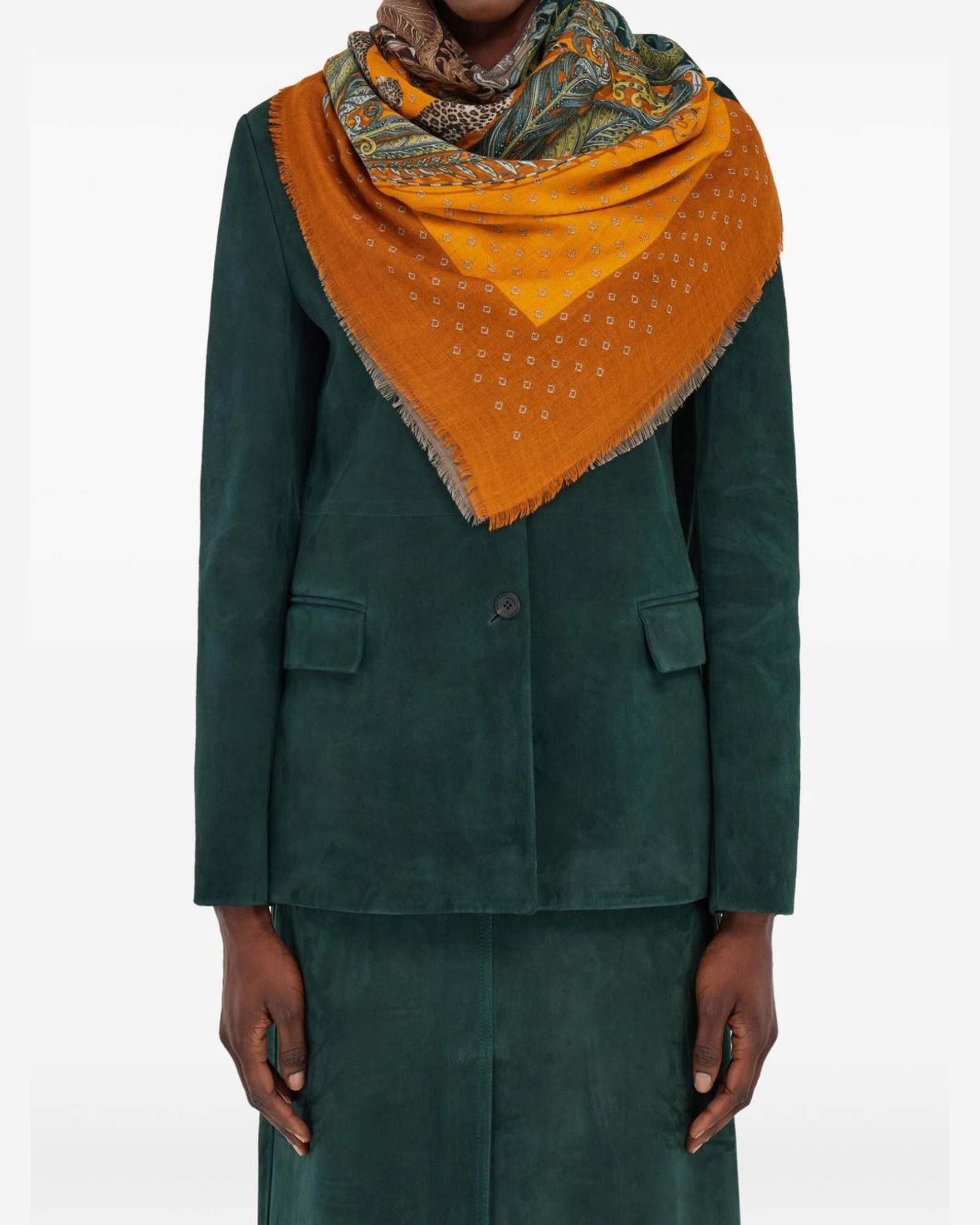 Salvatore Ferragamo Madras Print Cashmere Stole Glam Steals