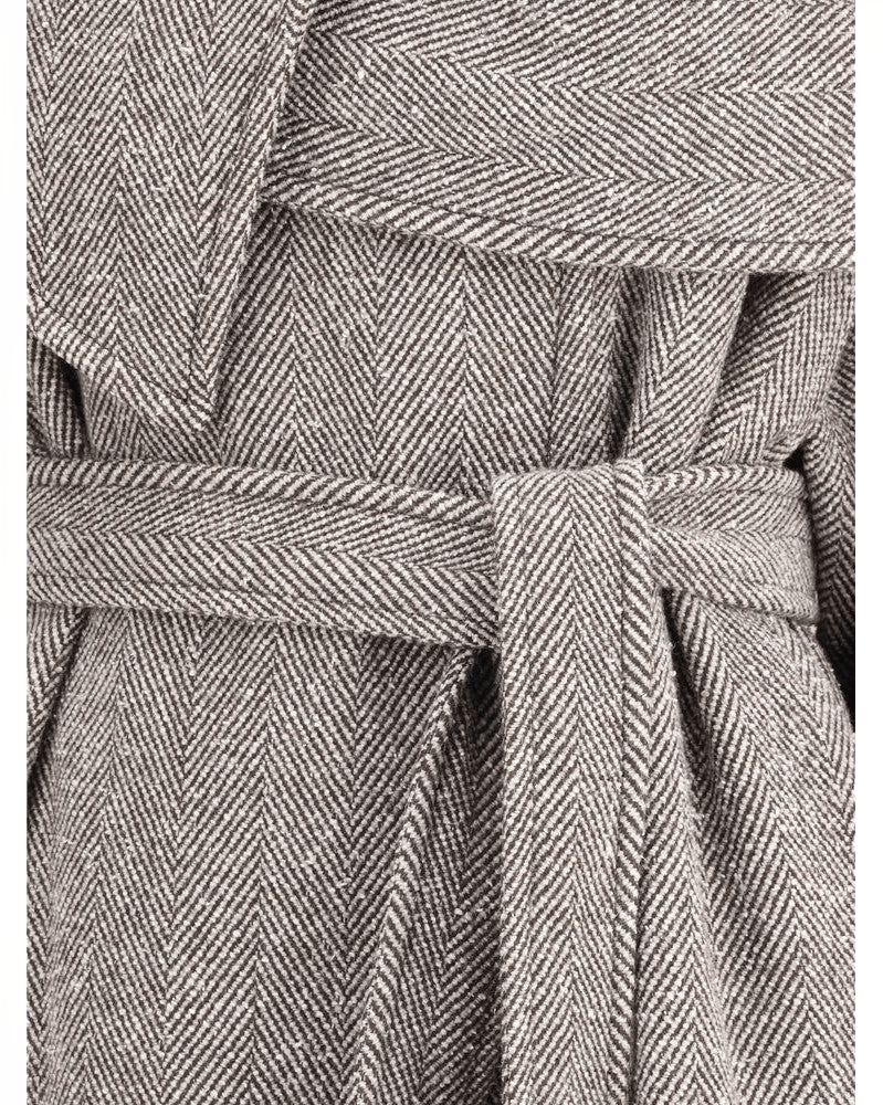 Salvatore Ferragamo Oversized Asymmetric Coat Glam Steals