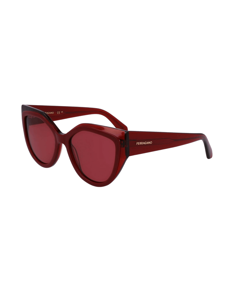 Salvatore Ferragamo Red Acetate Sunglasses Glam Steals