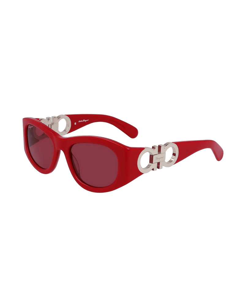 Salvatore Ferragamo Red Acetate Sunglasses Glam Steals