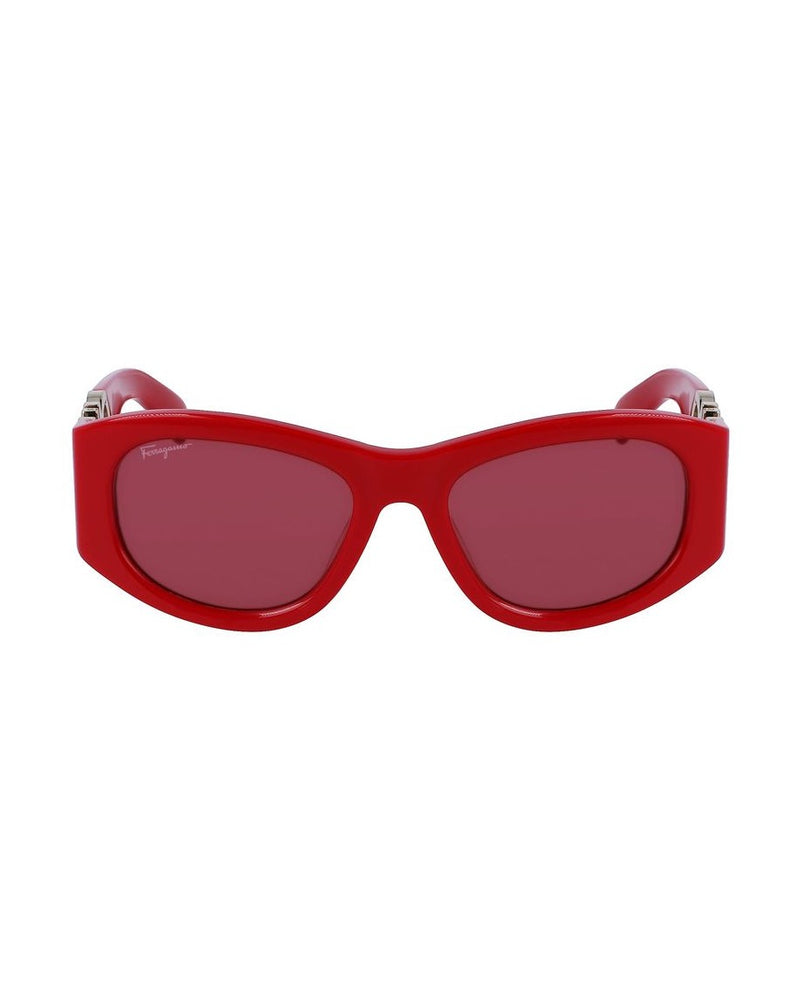 Salvatore Ferragamo Red Acetate Sunglasses Glam Steals