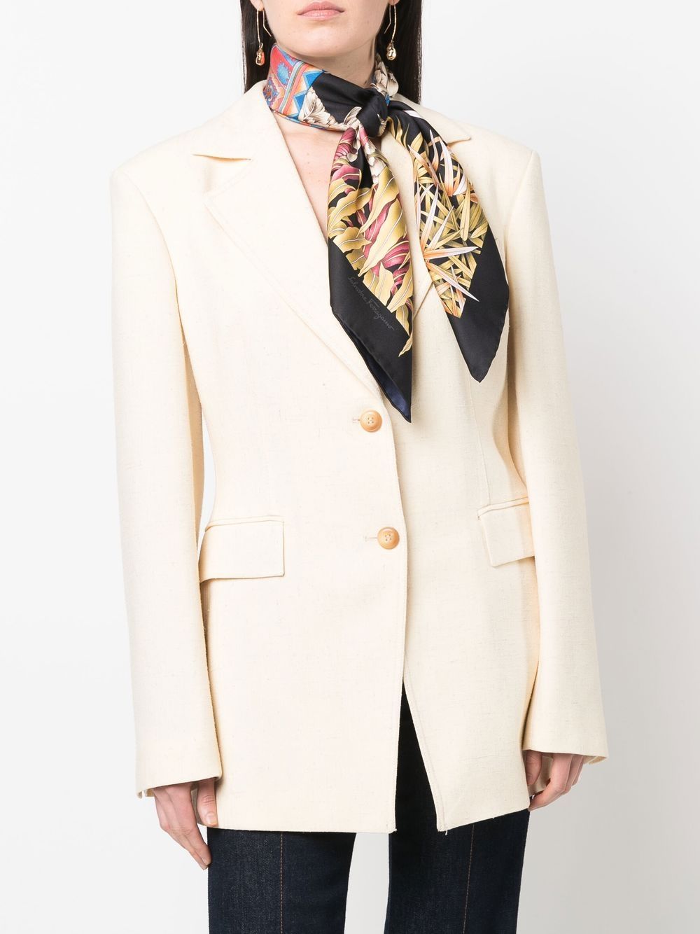 Salvatore Ferragamo Silk India Print Scarf Glam Steals