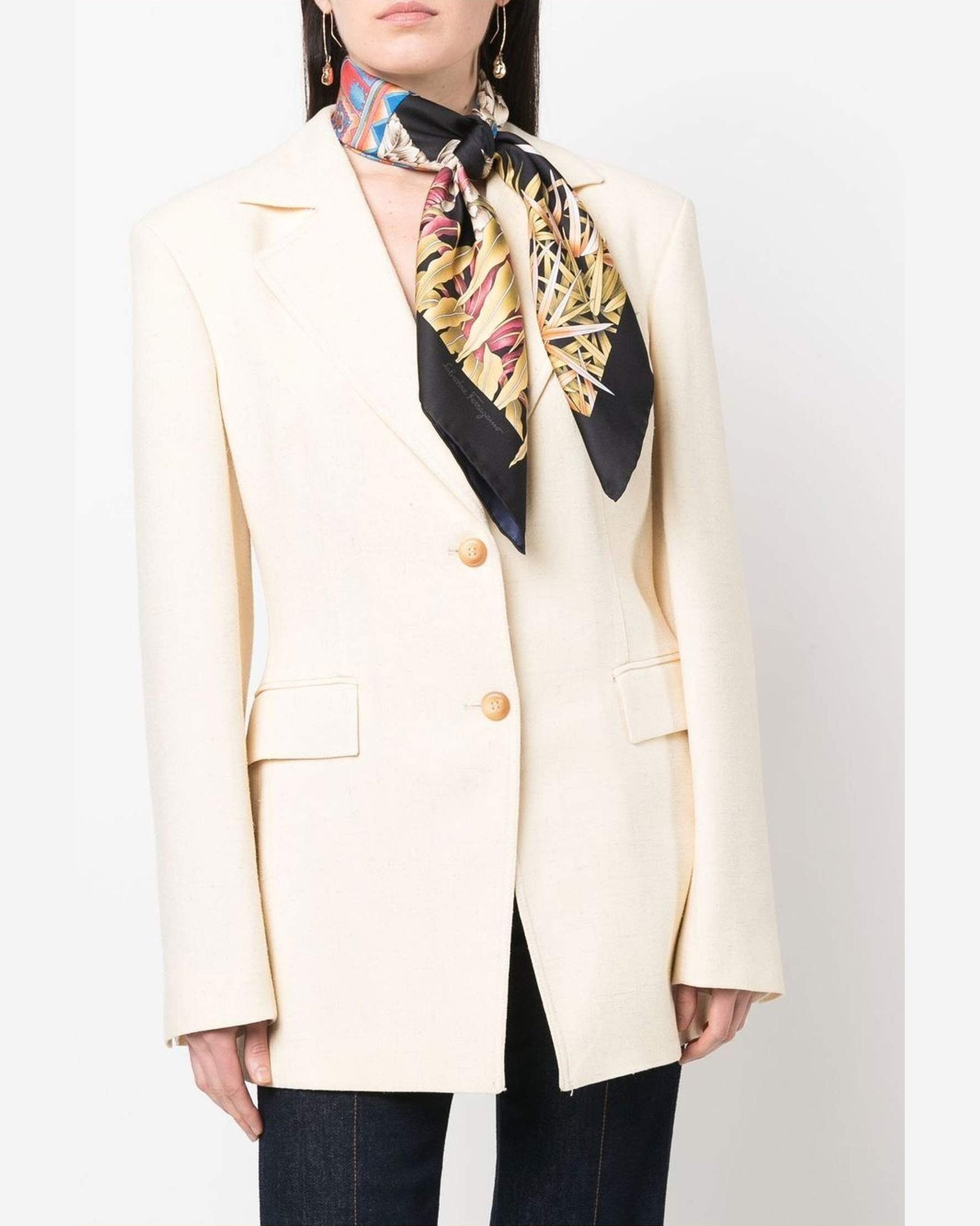 Salvatore Ferragamo Silk India Print Scarf Glam Steals