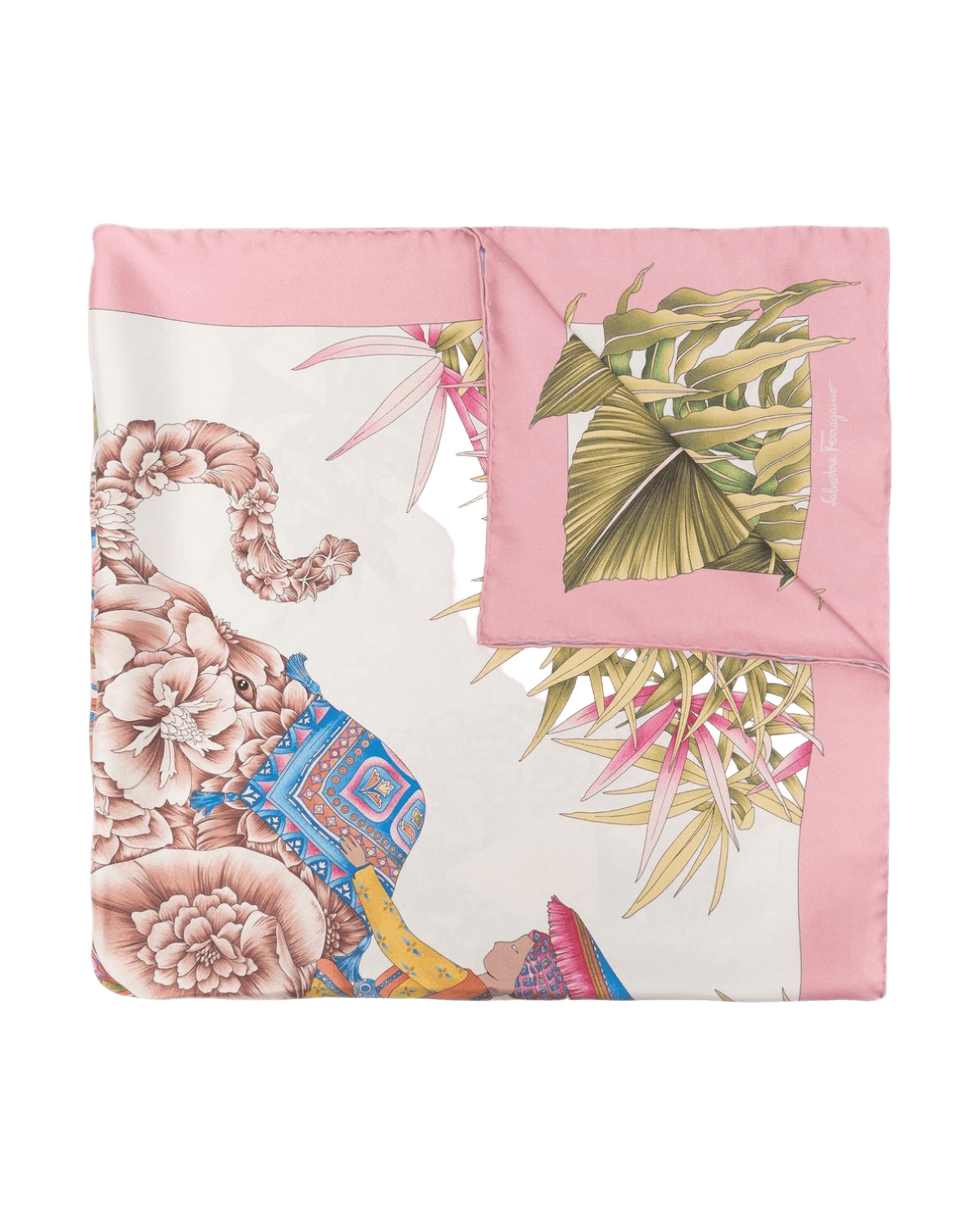 Salvatore Ferragamo Silk Printed Scarf Glam Steals