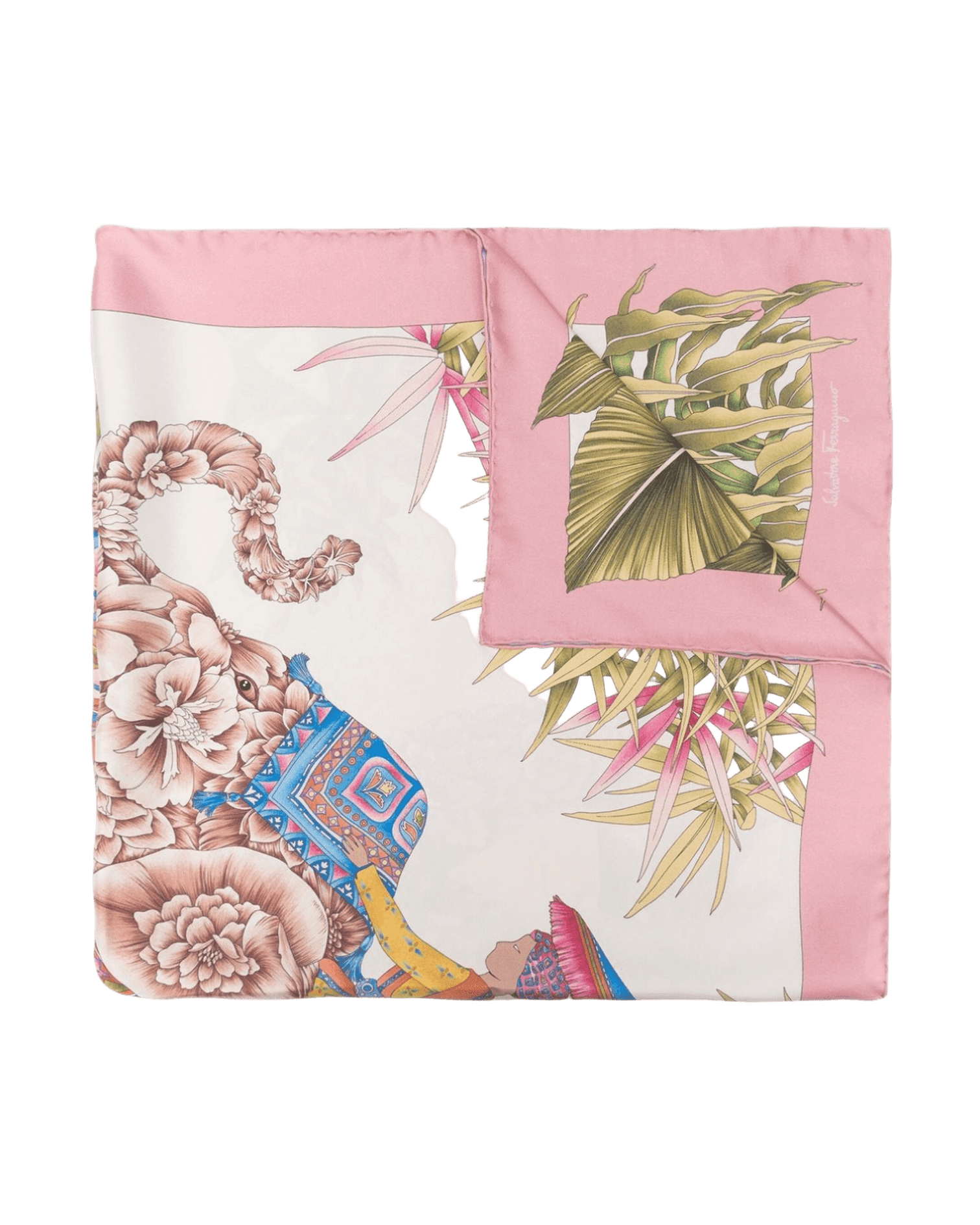 Salvatore Ferragamo Silk Printed Scarf Glam Steals
