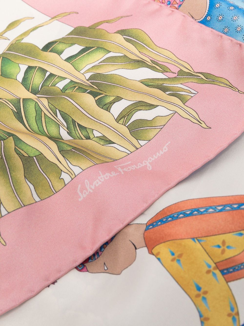 Salvatore Ferragamo Silk Printed Scarf Glam Steals