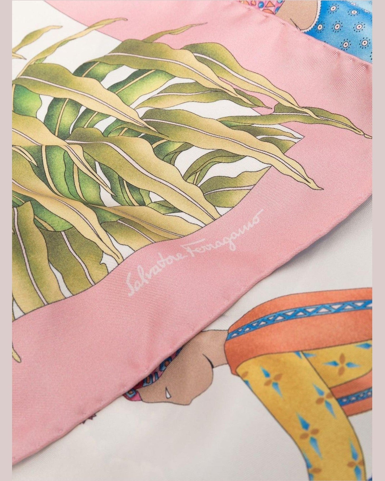 Salvatore Ferragamo Silk Printed Scarf Glam Steals