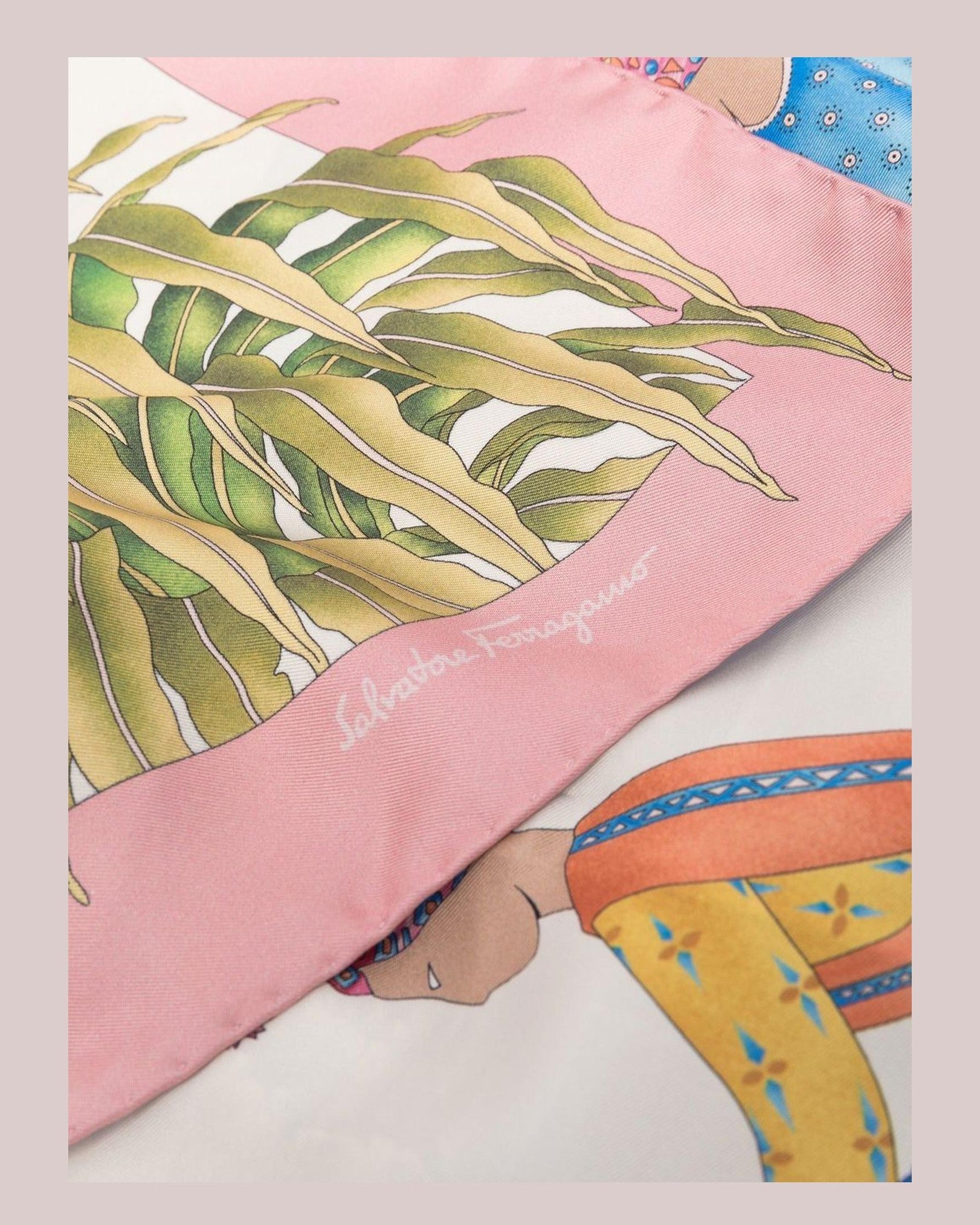 Salvatore Ferragamo Silk Printed Scarf Glam Steals