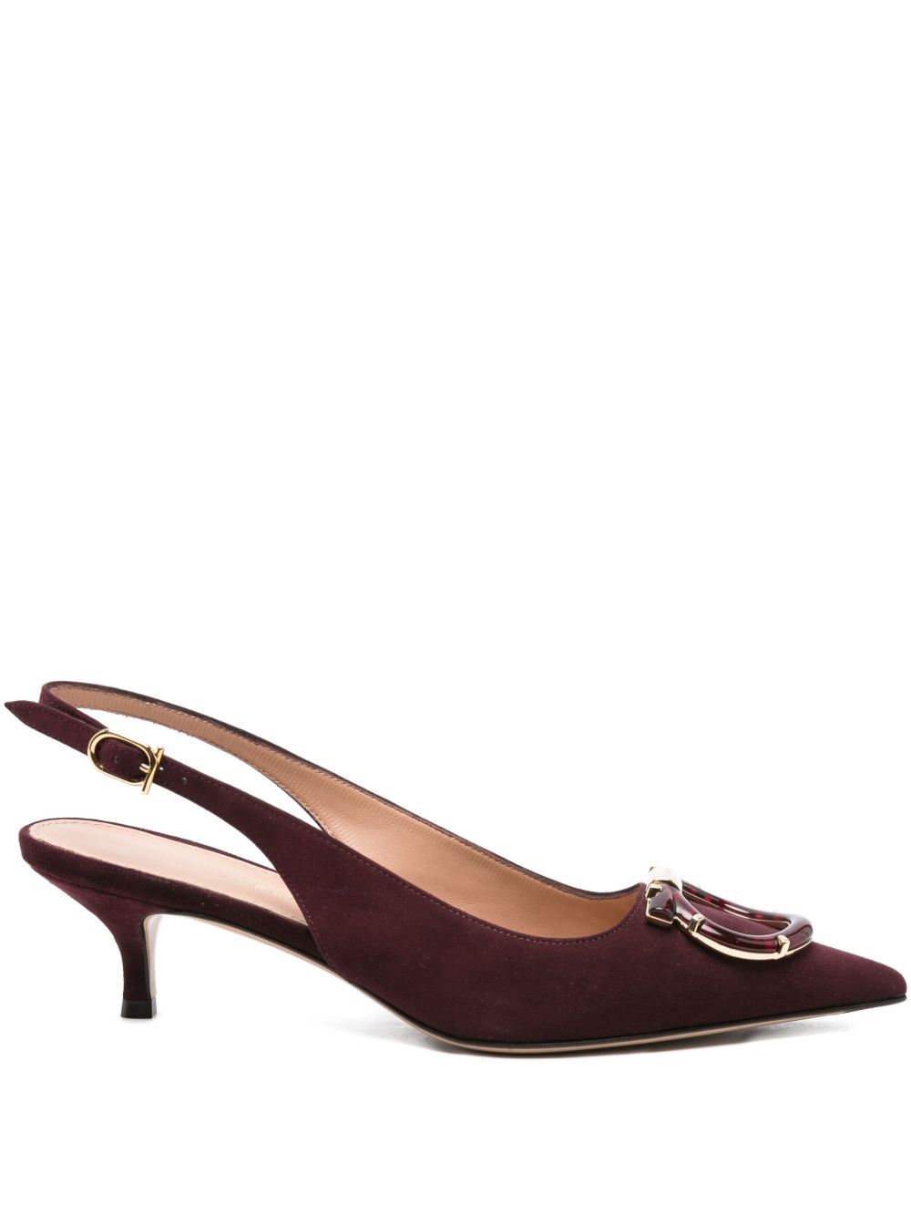 Salvatore Ferragamo with Heel Bordeaux Glam Steals