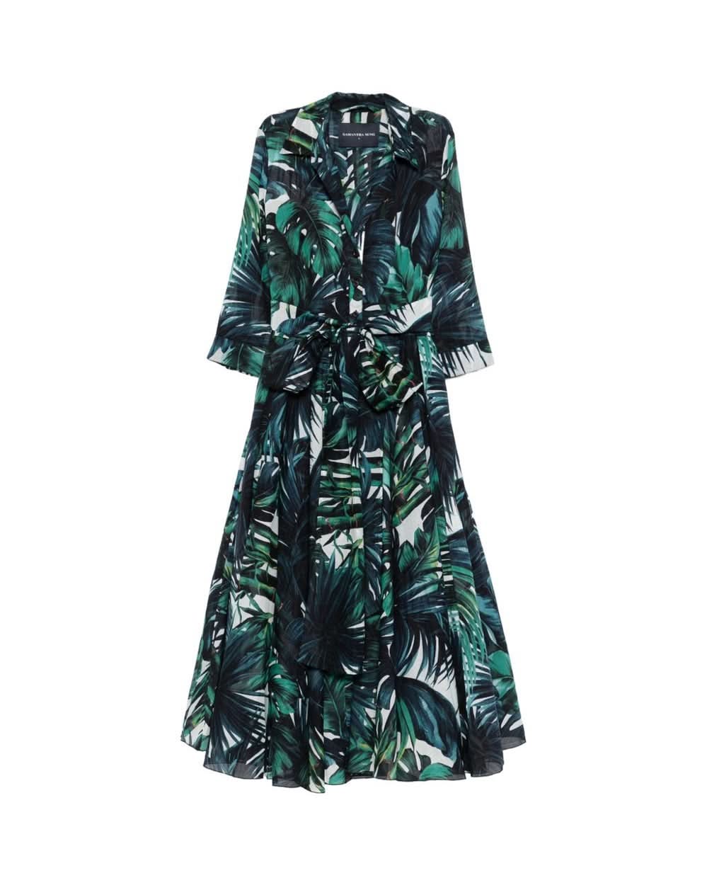Samantha Sung Cotton Aster Midi Dress Glam Steals