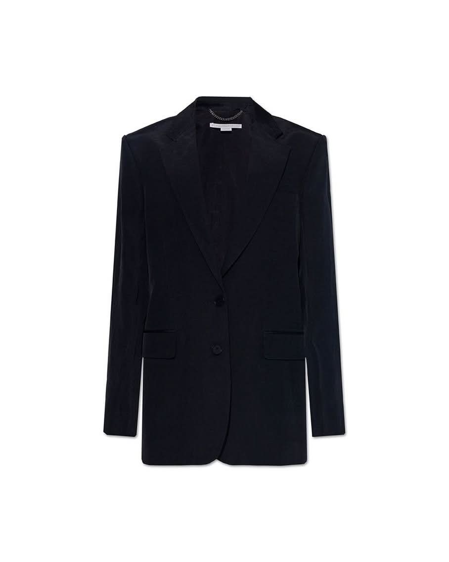 Stella Mccartney Black Viscose Blazer Coats & Jackets