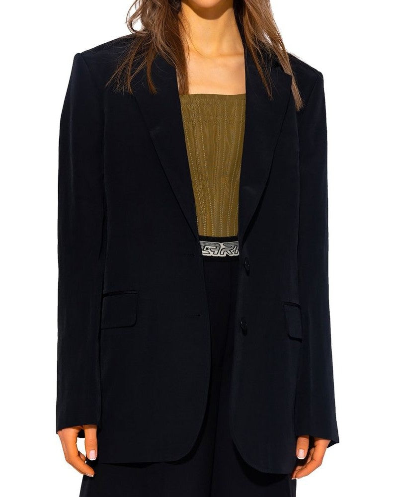 Stella Mccartney Black Viscose Blazer Coats & Jackets