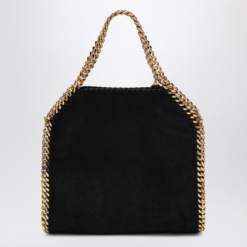 Stella Mccartney Black/gold Falabella Mini Tote Bag Glam Steals