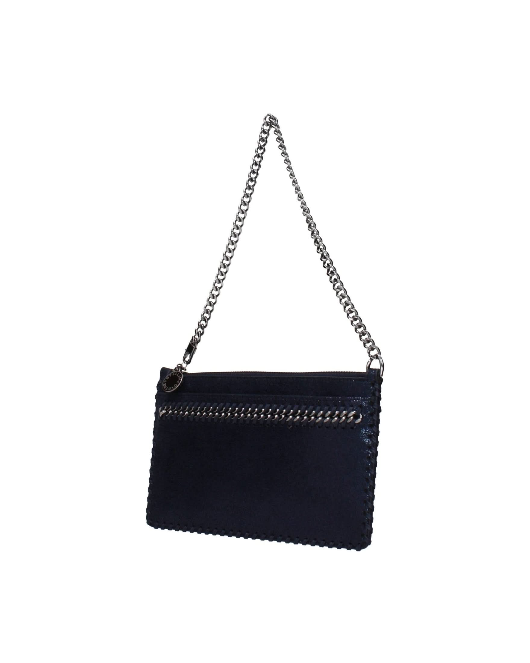 Stella Mccartney Blue Leather Clutch Bag Glam Steals