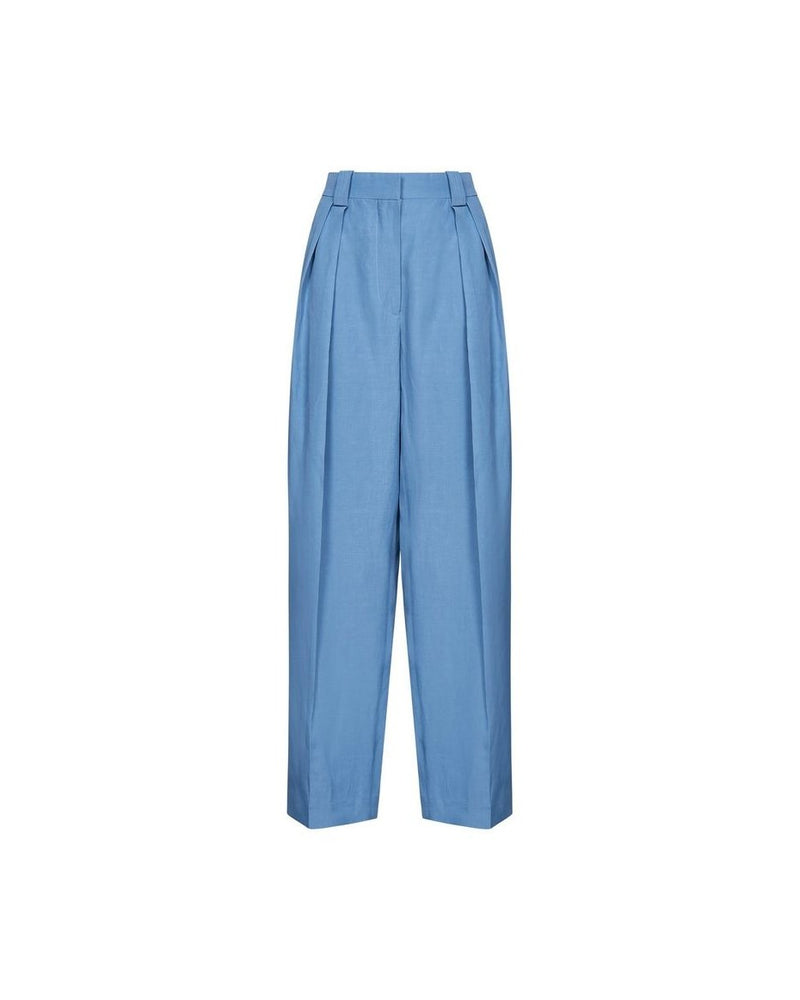 Stella Mccartney Blue Linen Pant Glam Steals