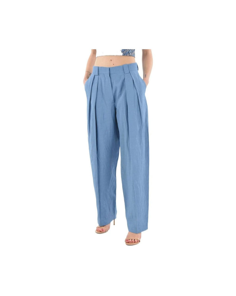 Stella Mccartney Blue Linen Pant Glam Steals
