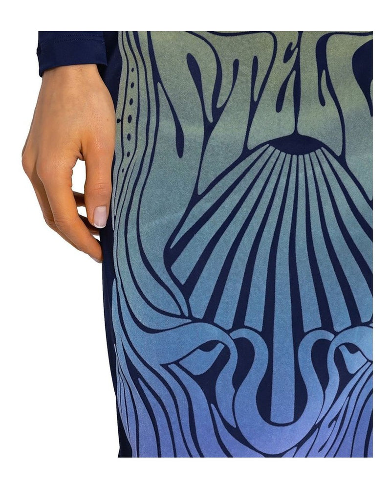 Stella Mccartney Blue Polyamide Midi Skirt Glam Steals