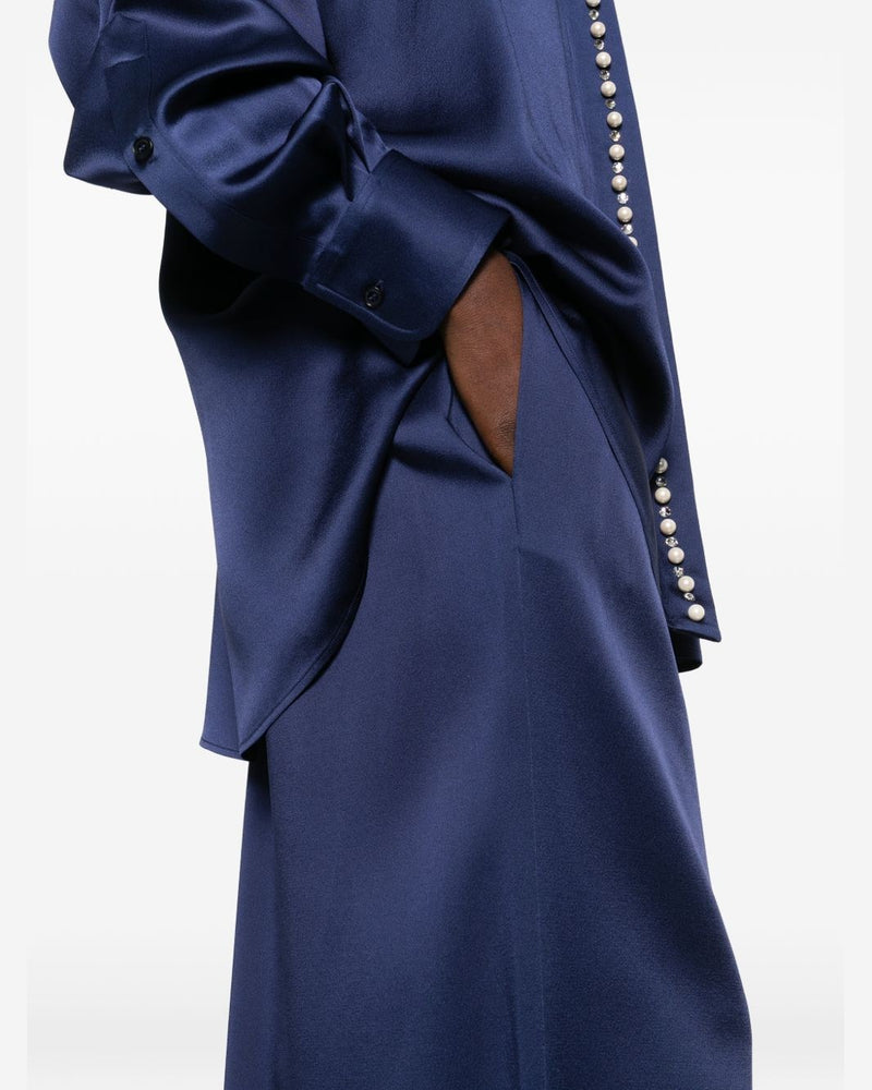 Stella Mccartney Blue Trouser Trousers