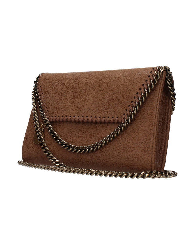 Stella Mccartney Brown Leather Clutch Bag Glam Steals